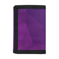 Violet Polygonal Geometric Print Trifold Wallet