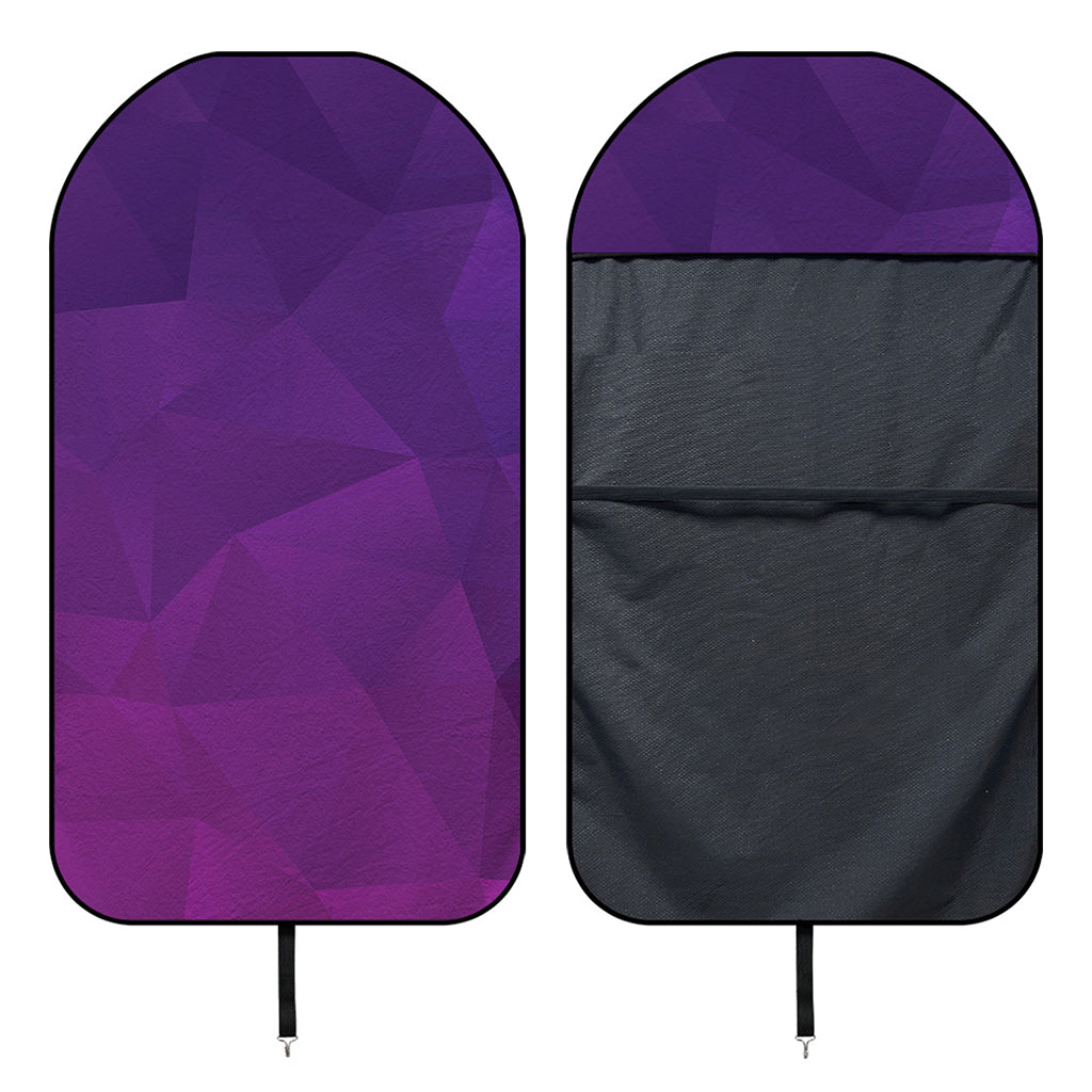 Violet Polygonal Geometric Print Waterproof Car Seat Cover