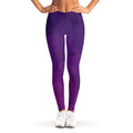 Violet Polygonal Geometric Print Women's Leggings