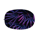 Violet Tropical Leaves Print Car Side Mirror Covers