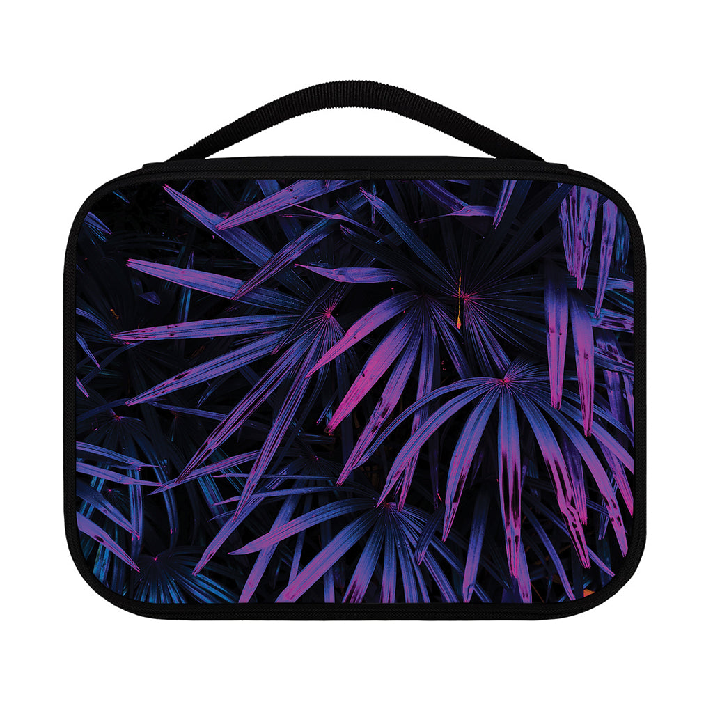Violet Tropical Leaves Print Classic Bible Case