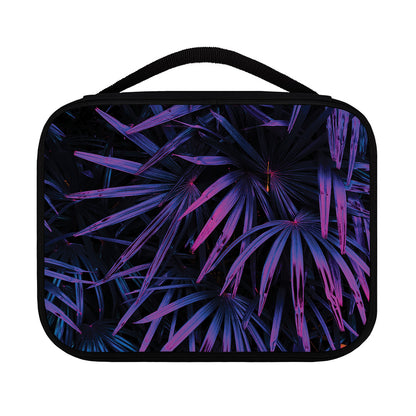 Violet Tropical Leaves Print Classic Bible Case