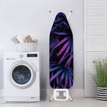 Violet Tropical Leaves Print Ironing Board Cover