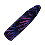 Violet Tropical Leaves Print Ironing Board Cover