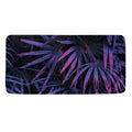 Violet Tropical Leaves Print Towel
