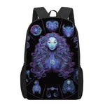 Virgo And Astrological Signs Print 17 Inch Backpack