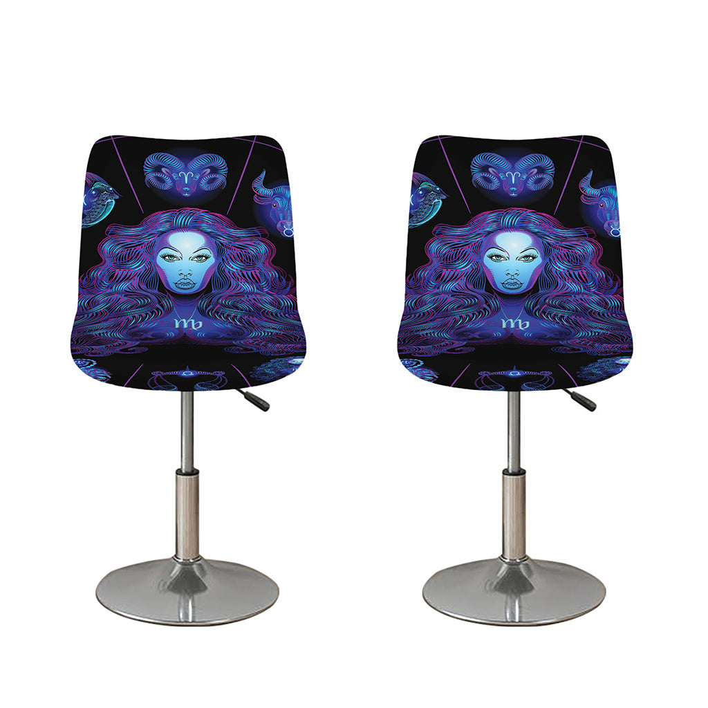 Virgo And Astrological Signs Print Bar Stool Covers