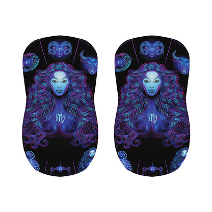 Virgo And Astrological Signs Print Bar Stool Covers
