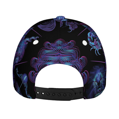 Virgo And Astrological Signs Print Baseball Cap