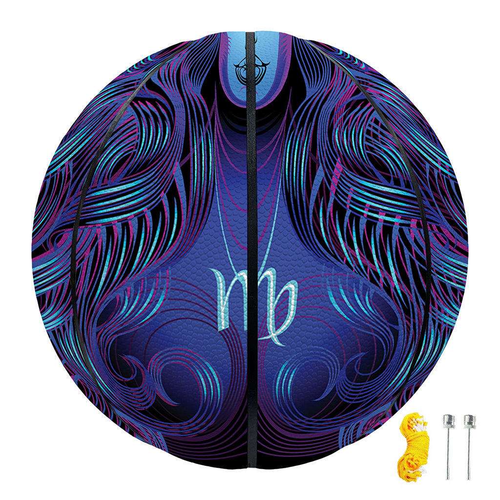 Virgo And Astrological Signs Print Basketball