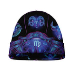 Virgo And Astrological Signs Print Beanie