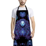 Virgo And Astrological Signs Print Bib Apron With Pocket