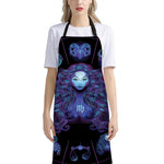 Virgo And Astrological Signs Print Bib Apron With Pocket