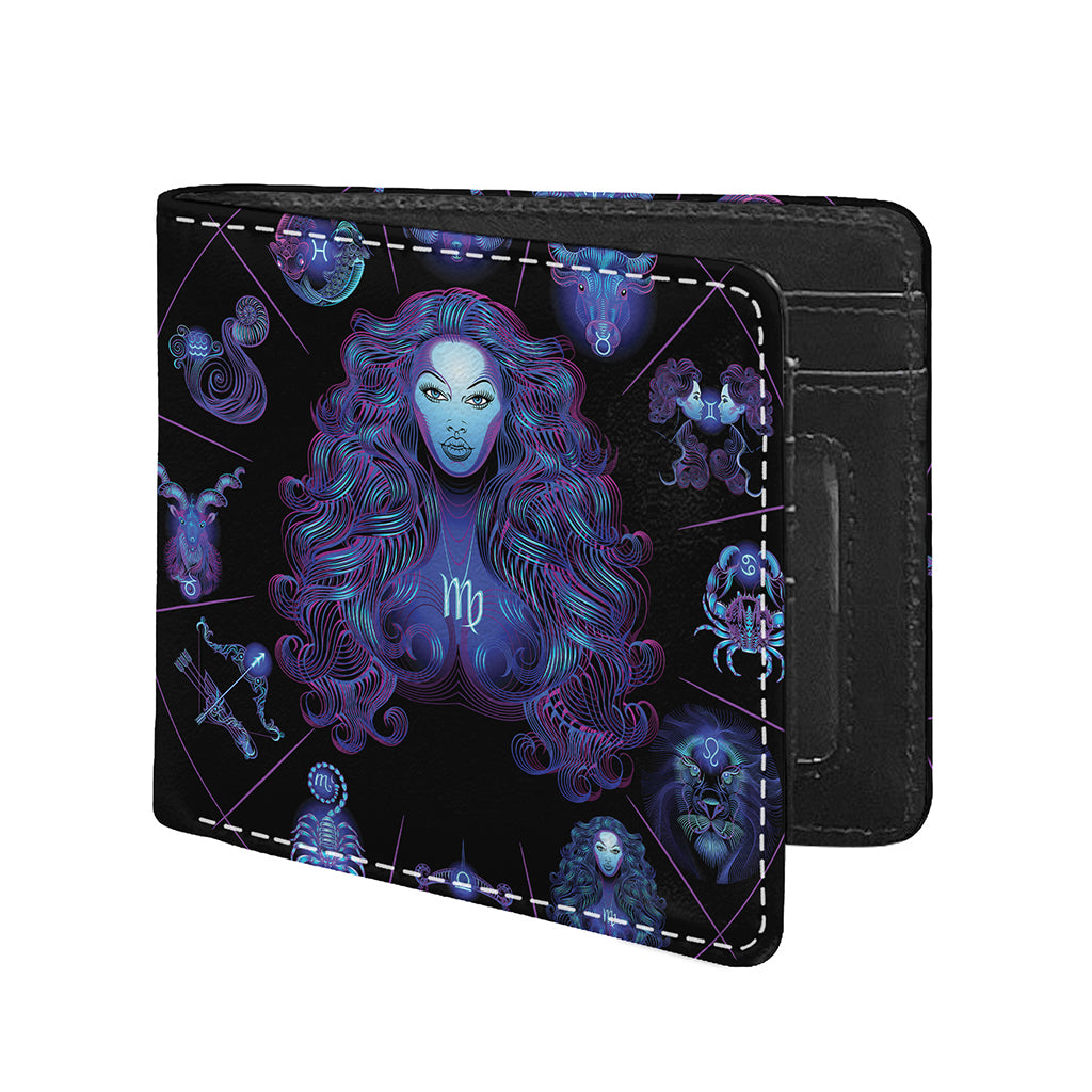 Virgo And Astrological Signs Print Bifold Wallet