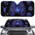 Virgo And Astrological Signs Print Car Windshield Sun Shade