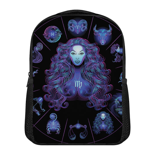 Virgo And Astrological Signs Print Casual Backpack