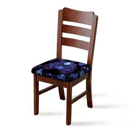 Virgo And Astrological Signs Print Chair Cushion Cover