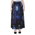 Virgo And Astrological Signs Print Chiffon Maxi Skirt
