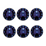 Virgo And Astrological Signs Print Coaster Set