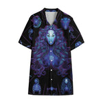 Virgo And Astrological Signs Print Cotton Hawaiian Shirt