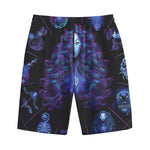 Virgo And Astrological Signs Print Cotton Shorts
