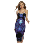 Virgo And Astrological Signs Print Cross Back Cami Dress