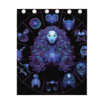 Virgo And Astrological Signs Print Curtain