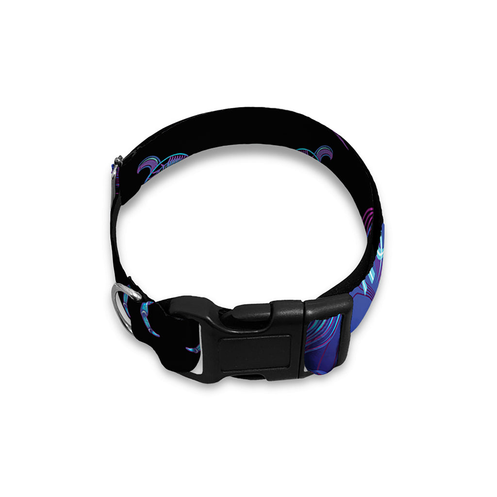 Virgo And Astrological Signs Print Dog Collar