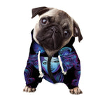 Virgo And Astrological Signs Print Dog Zip Up Hoodie