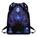 Virgo And Astrological Signs Print Drawstring Backpack