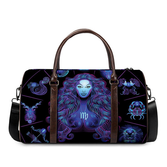 Virgo And Astrological Signs Print Duffle Bag