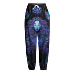 Virgo And Astrological Signs Print Fleece Lined Knit Pants