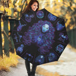 Virgo And Astrological Signs Print Foldable Umbrella
