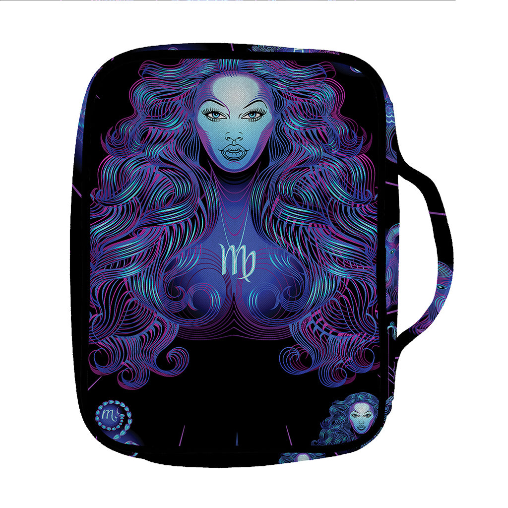 Virgo And Astrological Signs Print Front Pocket Bible Bag
