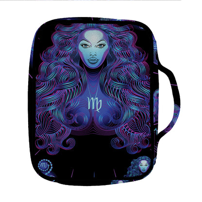 Virgo And Astrological Signs Print Front Pocket Bible Bag