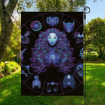 Virgo And Astrological Signs Print Garden Flag