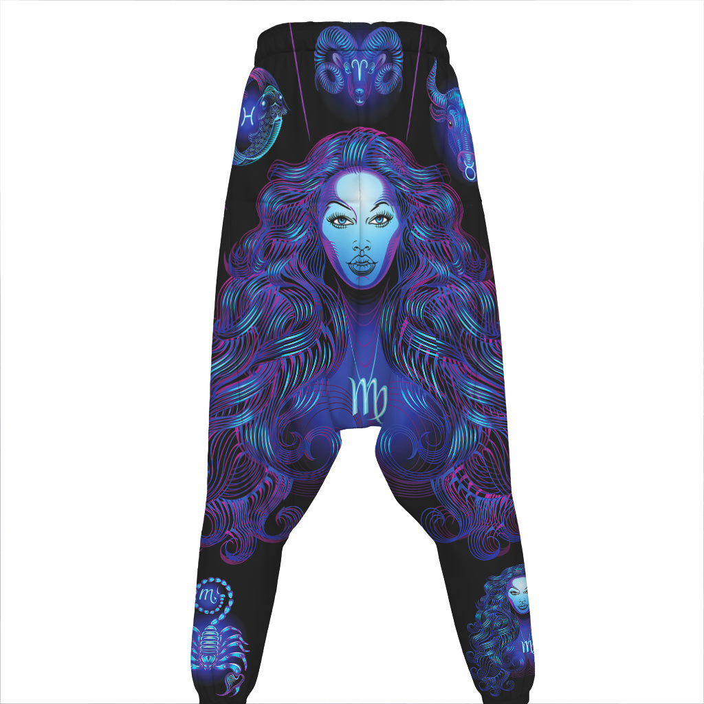 Virgo And Astrological Signs Print Hammer Pants
