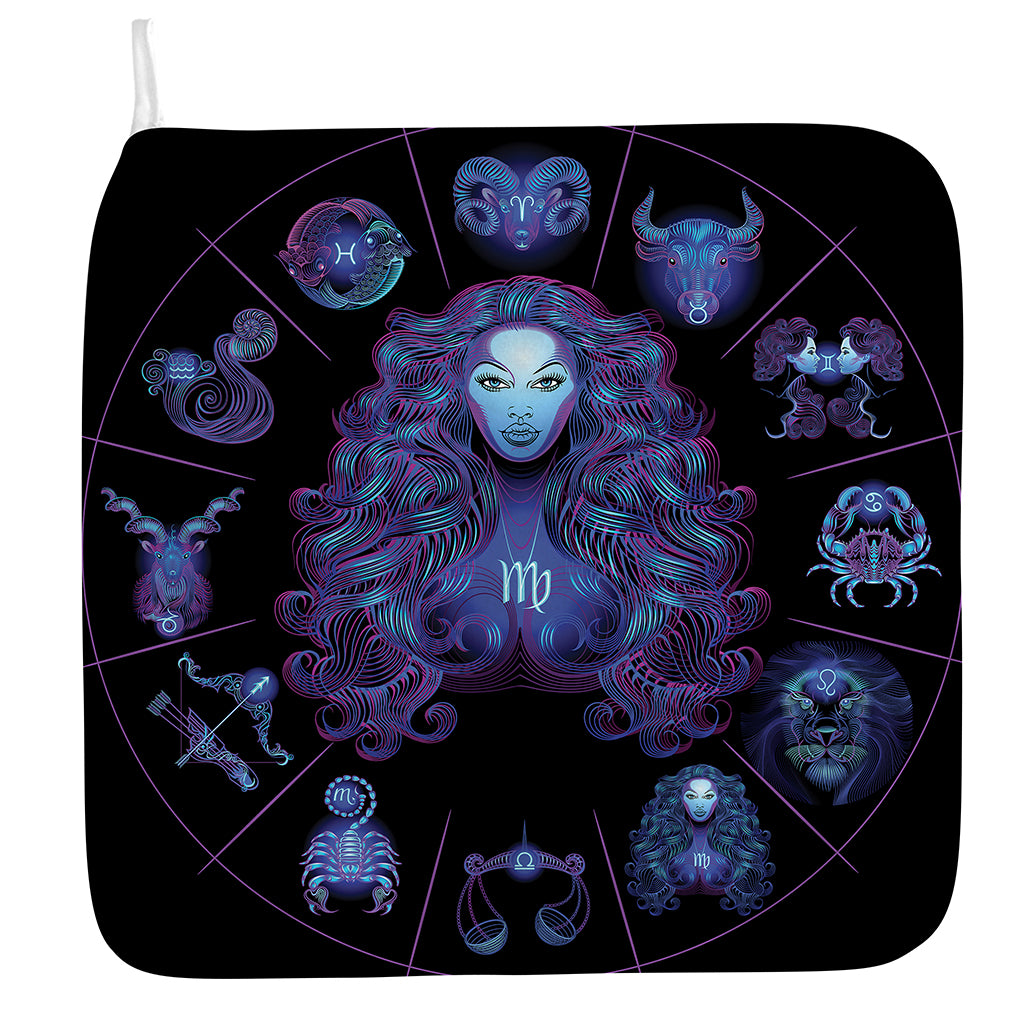 Virgo And Astrological Signs Print Hand Towel
