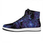 Virgo And Astrological Signs Print High Top Leather Sneakers