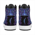 Virgo And Astrological Signs Print High Top Leather Sneakers