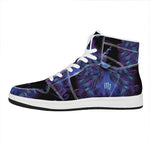 Virgo And Astrological Signs Print High Top Leather Sneakers