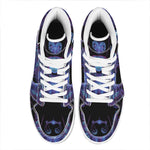 Virgo And Astrological Signs Print High Top Leather Sneakers