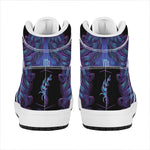 Virgo And Astrological Signs Print High Top Leather Sneakers