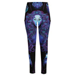 Virgo And Astrological Signs Print High-Waisted Pocket Leggings