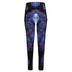 Virgo And Astrological Signs Print High-Waisted Pocket Leggings