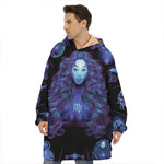Virgo And Astrological Signs Print Hoodie Blanket