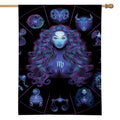 Virgo And Astrological Signs Print House Flag
