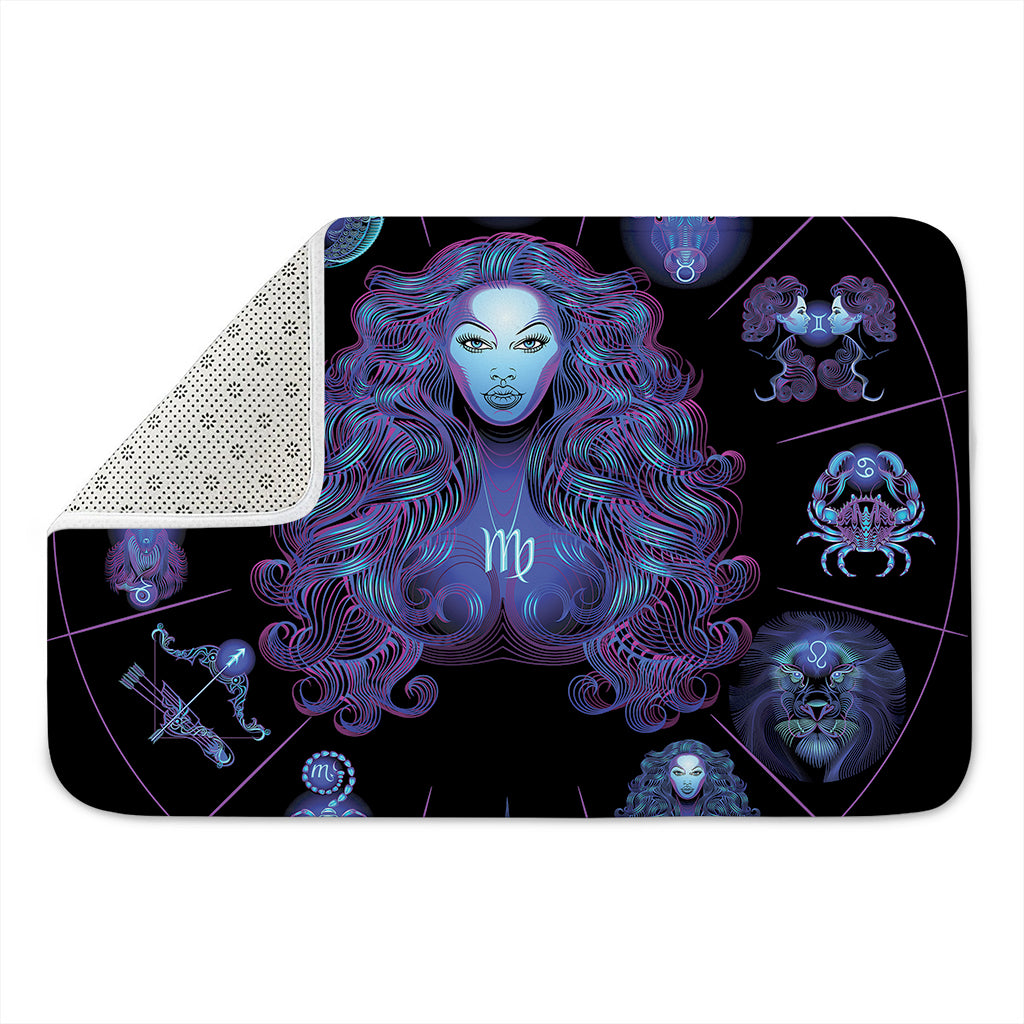 Virgo And Astrological Signs Print Indoor Door Mat