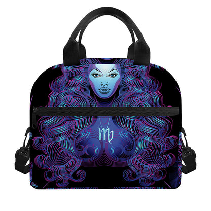 Virgo And Astrological Signs Print Insulated Lunch Bag