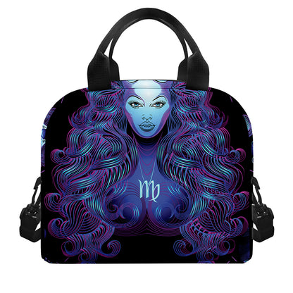 Virgo And Astrological Signs Print Insulated Lunch Bag